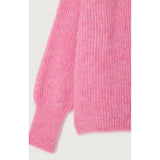 American Vintage Cardigan East In Bubble Pink Marled