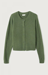 American Vintage Damsville Cardigan in Turtle Green