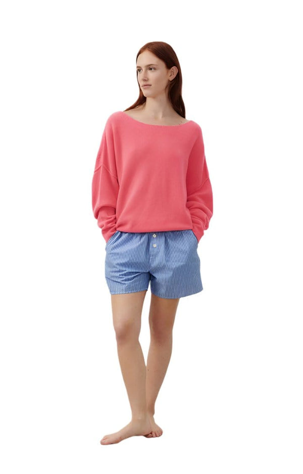 American Vintage Damsville Long Sleeve Pullover in Rose