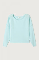 American Vintage Damsville Scoop Neck Jumper in Crystal Blue