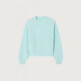 American Vintage East Long Sleeve Knit Jumper in Crystal Blue