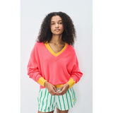 American Vintage Jumper Raxow In Fluorescent Hortensia