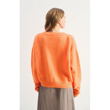 American Vintage Jumper Vitow In Fluorescent Carrot Melange