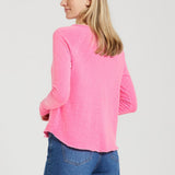 American Vintage Sonoma Boat Neck T-shirt In Acid Pink