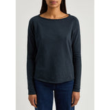 American Vintage Sonoma Slubbed Cotton Top In Navy