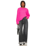 American Vintage Vitow Sweater in Rose Fluo Chine