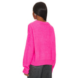 American Vintage Vitow Sweater in Rose Fluo Chine