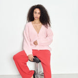 American Vintage Women's cardigan East in Cotton Candy Melange