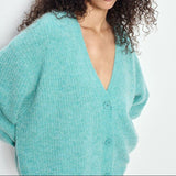 American Vintage Women's cardigan East in Reef Melange