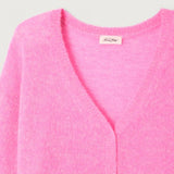 American Vintage Women's cardigan Nuggy in Fluo Petunia Mélange