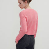 American Vintage Women's Cardigan Razpark in Candy Pink Melange