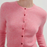 American Vintage Women's Cardigan Razpark in Candy Pink Melange