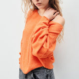 American Vintage Women's Jumper Damsville in Apricotine Melange
