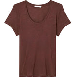 American Vintage Women's T-shirt Jacksonville in Vintage Brownie