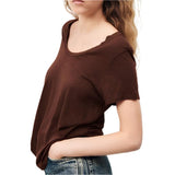 American Vintage Women's T-shirt Jacksonville in Vintage Brownie