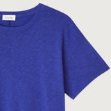 American Vintage Women's T-Shirt Short Sleeves Sonoma in Vintage Royal Blue
