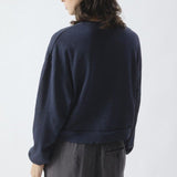 American Vintage Women's t-shirt Sonoma in Navy Blue Vintage