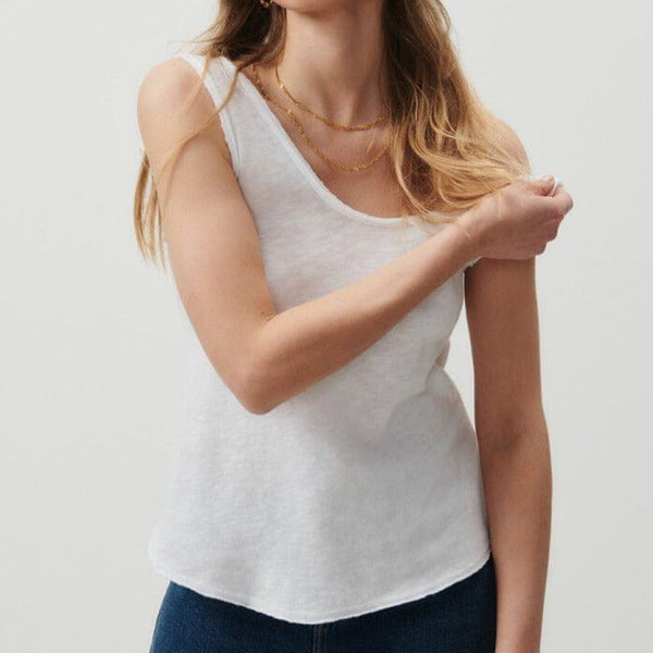 American Vintage Women's Tank Top Sonoma in White