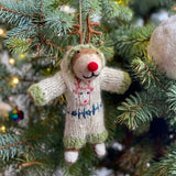 Amica Felt Reindeer In Onesie Decoration