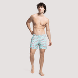 Après Flamingos Swim Shorts in Mint Green