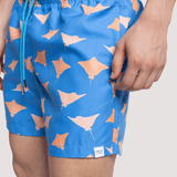 Après Manta Swim shorts in Mid Blue