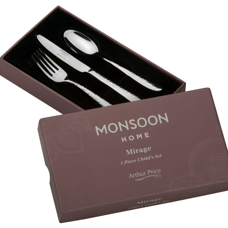 Arthur Price Monsoon Mirage 3 Piece Child Cutlery Set