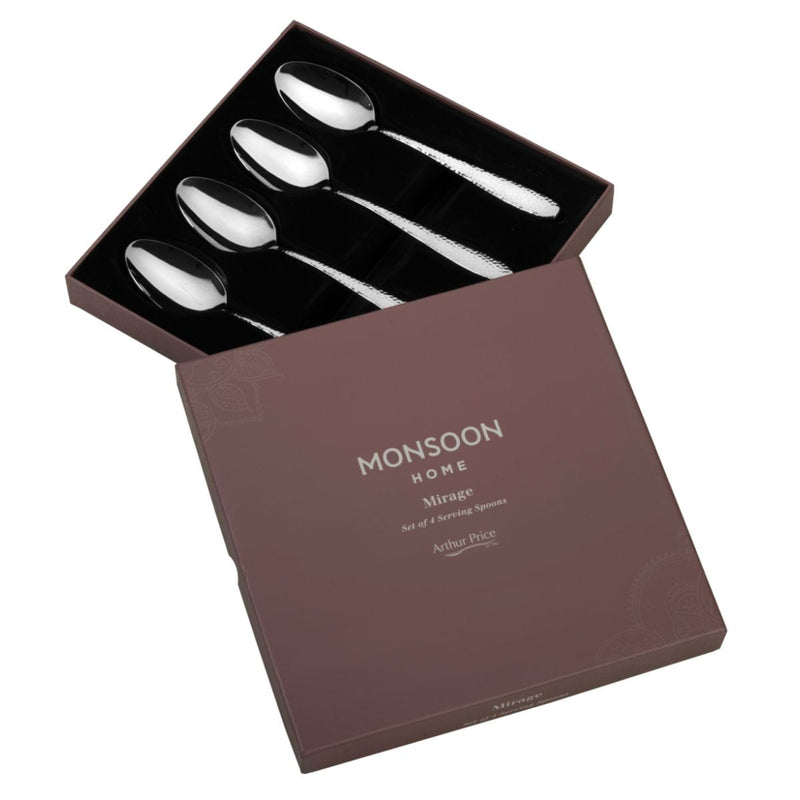 Arthur Price Monsoon Mirage Set Of 4 Serving Spoons