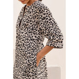Aspiga Calvi Linen Dress In Leopard Print