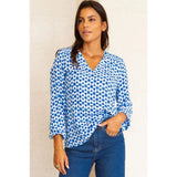 Aspiga Clea Blouse In Maui Blue