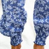 Aspiga Harem Trousers in Oak Leaf Marina Blue/White