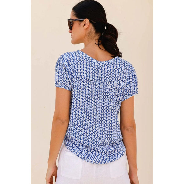 Aspiga Lisbon Blouse In Santorini Blue