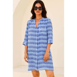 Aspiga Mila Shirt Tunic In Aztec Blue