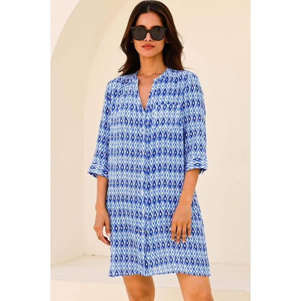 Aspiga Mila Shirt Tunic In Aztec Blue