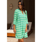 Aspiga Mila Shirt Tunic In Green White