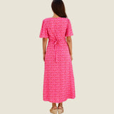 Aspiga Mimi EcoVero™ Dress in Pink/Red