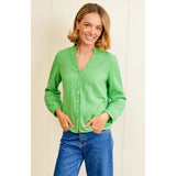 Aspiga Mina Organic Cotton Cheesecloth Blouse In Green