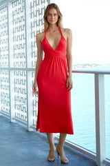 Aspiga St Tropez Midi Dress Coral