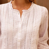Aspiga Vienna Long Sleeve Blouse in White