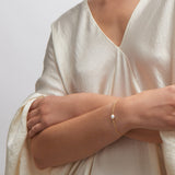 Astley Clarke Gold Biography White Pearl Station Bracelet