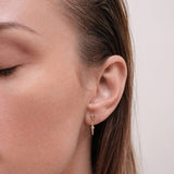 Astley Clarke Gold Luna Light Drop Stud Earrings