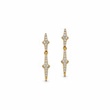 Astley Clarke Gold Luna Light Drop Stud Earrings