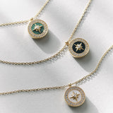 Astley Clarke Gold Polaris Mother of Pearl Locket