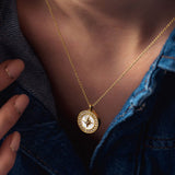 Astley Clarke Gold Polaris Mother of Pearl Locket