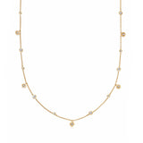 Astley Clarke Gold Polaris North Star White Sapphire Station Necklace
