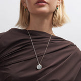 Astley Clarke Silver Medium Biography Locket Necklace