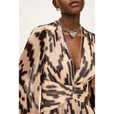 ba&sh Amor Midi Dress In Rose Brown