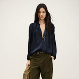 ba&sh Cesira Shirt In Navy