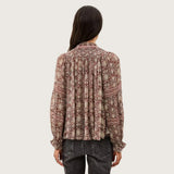 ba&sh Denna Blouse In Burgundy