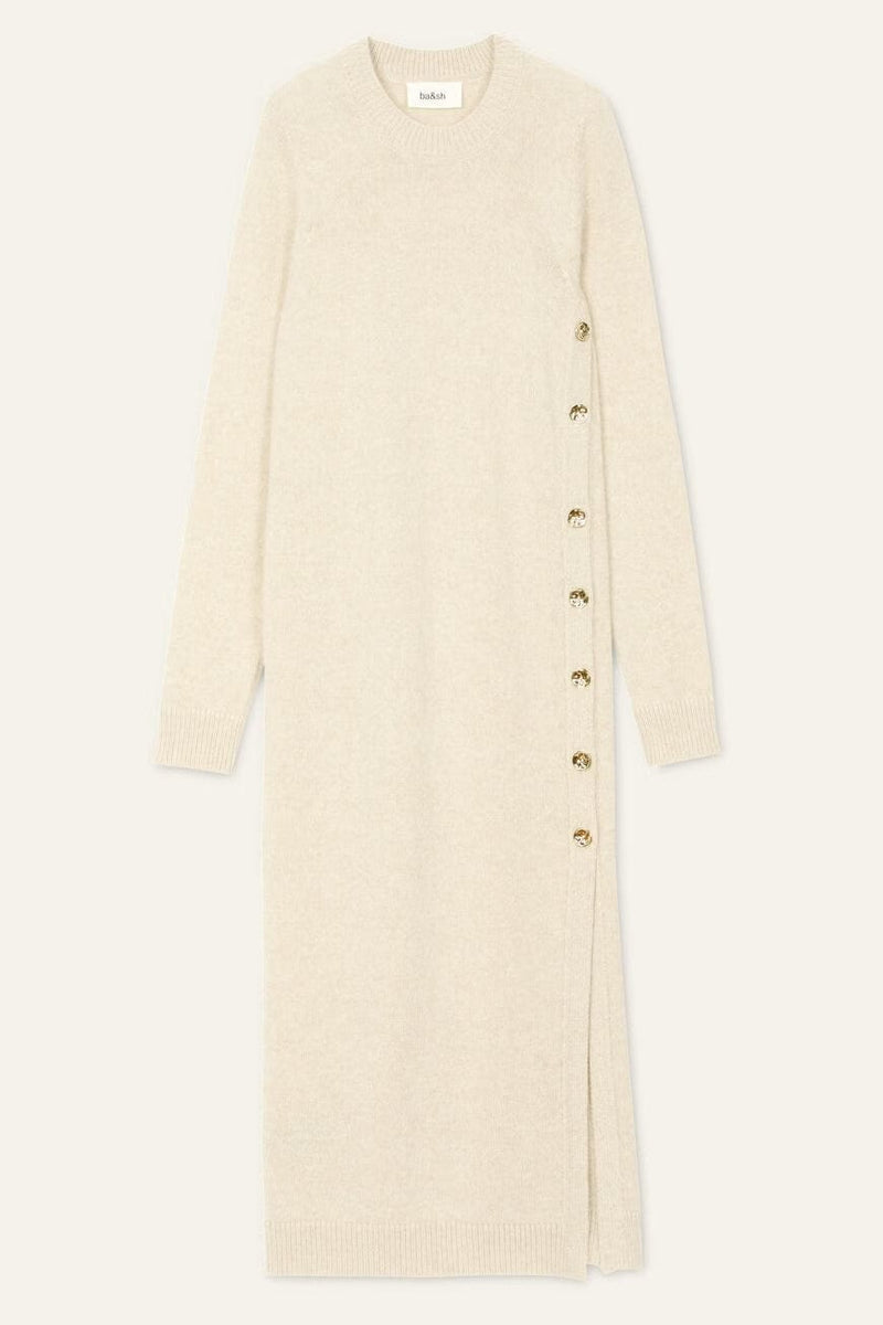 ba&sh Doree Jumper Dress In Beige