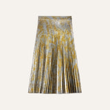 ba&sh Falone Midi Skirt In Gold
